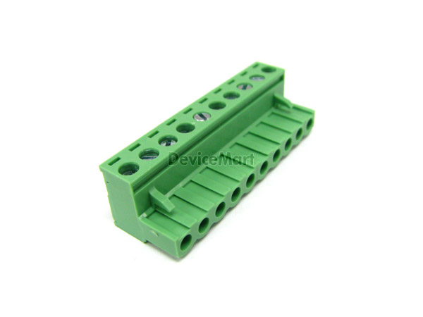 디바이스마트,커넥터/PCB > 터미널블럭 > 소형(결합) 타입,비룡전자,BR-508B (10핀),터미널블럭 / 핀간격 5.08mm / 전압 300V / 전류 10A / AWG 12~26 / 플러그&헤더타입