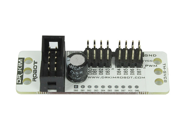 디바이스마트,MCU보드/전자키트 > 버튼/스위치/제어/RTC > 모터/모터컨트롤,닥터킴로봇,Dr. Kim Servo Extension Module(TM-SVC8),박스헤더로 묶여있는 포트를 각각의 데이터라인으로 변환하는 보드로써 서보모터를 이용 할 수 있으며 각종 모듈들을 확장할 수 있는 컨버터모듈