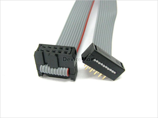 디바이스마트,케이블/전선 > 플랫케이블 (IDC) > PLUG 2.54mm용 플랫 케이블,(주)엔티렉스,NT- IDC DIP PLUG 케이블 10P(300mm),10핀(2x5) IDC 커넥터 to DIP PLUG 커넥터 / 핀 간격 : 2.54mm / 길이 : 30cm / 색상 : 블랙 / 바로 PCB 기판에 납땜하여 사용할수 있습니다.