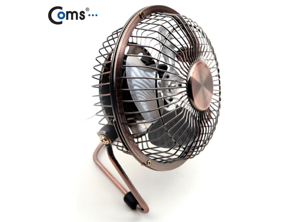 디바이스마트,컴퓨터/모바일/가전 > 가전/생활용품 > 계절가전 > 선풍기/냉풍기,Coms,USB 선풍기/상하조절/metal, Gold [BS494],