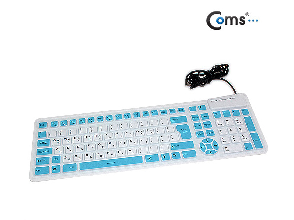 키보드 실리콘 롤, USB타입 WHITE 투톤 [CF452]