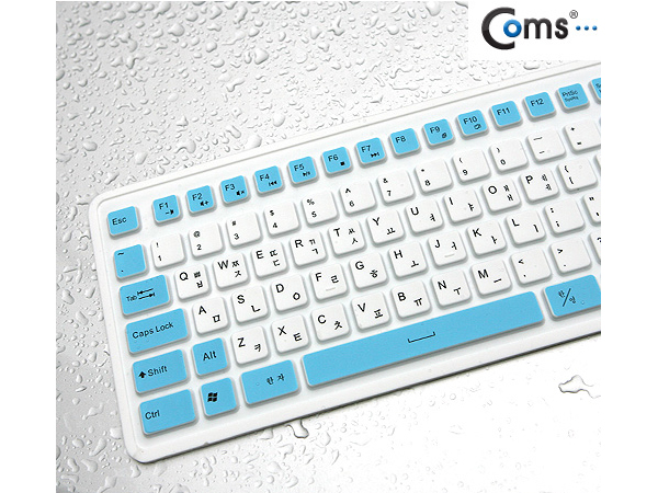 디바이스마트,,Coms,키보드 실리콘 롤, USB타입 WHITE 투톤 [CF452],