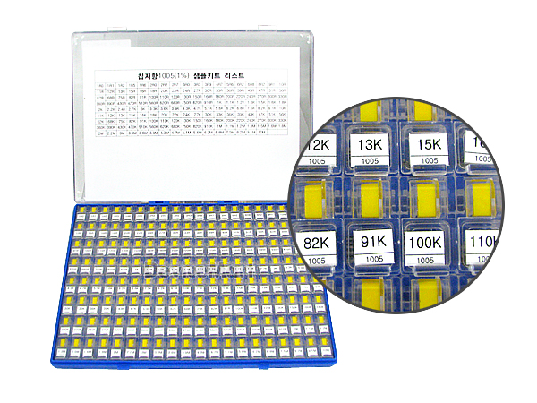 디바이스마트,RLC/수동소자 > (R) 저항 > 저항 샘플키트 > 칩저항 키트,디바이스마트,NT-칩저항 키트 1005사이즈 (F급) 160종 키트(100개入),칩저항 1005사이즈 (F급) 160종 각각 100개씩, [주문제작상품으로 결제 후 취소/교환 불가 상품입니다.]