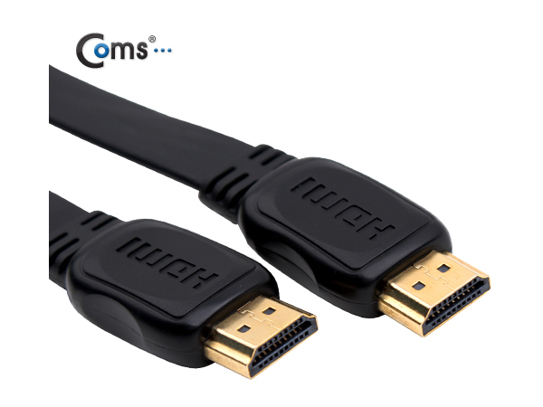 디바이스마트,케이블/전선 > 영상/음향 케이블 > HDMI 케이블,Coms,HDMI 케이블(V1.4/플랫형) 1.5M [CT103],HDMI 케이블 / 플랫형 / 길이 : 1.5M / 색상 : 블랙