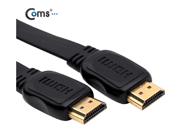 디바이스마트,케이블/전선 > 영상/음향 케이블 > HDMI 케이블,Coms,HDMI 케이블(V1.4/플랫형) 3M [CT105],HDMI 케이블 / 플랫형 / 길이 : 3M / 색상 : 블랙