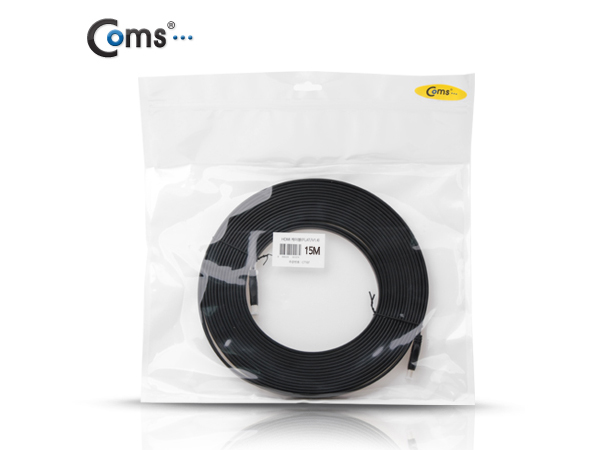디바이스마트,케이블/전선 > 영상/음향 케이블 > HDMI 케이블,Coms,HDMI 케이블(V1.4/플랫형) 15M [CT108],HDMI 케이블 / 플랫형 / 길이 : 15M / 색상 : 블랙