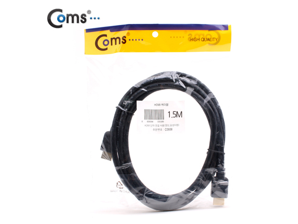 디바이스마트,케이블/전선 > 영상/음향 케이블 > HDMI 케이블,Coms,HDMI 케이블(표준형) 1.5M [CL693],HDMI 케이블 / 표준형 / 길이 : 1.5M / 색상 : 블랙