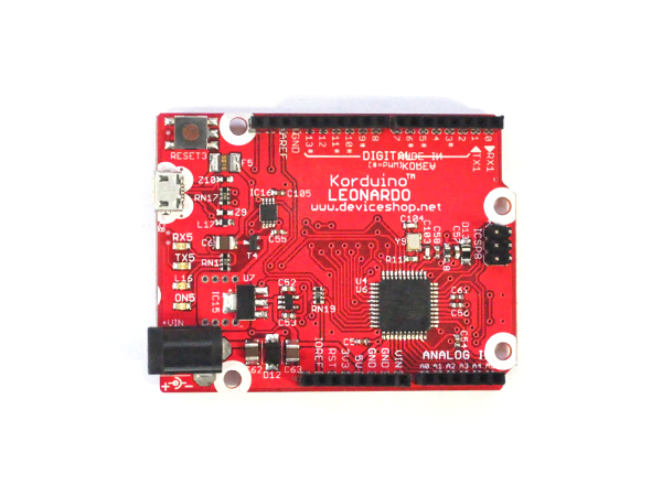 디바이스마트,오픈소스/코딩교육 > 아두이노 > 아두이노 호환보드,JK전자,Arduino Leonardo (+headers) 100% 호환 Korduino,Arduino Leonardo (+headers) 100% 호환 Korduino는 ATmega32u4 기반 보드입니다.