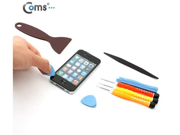 디바이스마트,수공구/전자공구/전동공구 > 작업공구 > 드라이버류 > 특수드라이버,Coms,아이폰 분해/조립 키트(8 in 1) - 배터리/케이스/버튼 교환 [IT296],