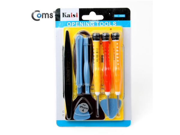디바이스마트,수공구/전자공구/전동공구 > 작업공구 > 드라이버류 > 특수드라이버,Coms,아이폰 분해/조립 키트(8 in 1) - 배터리/케이스/버튼 교환 [IT296],
