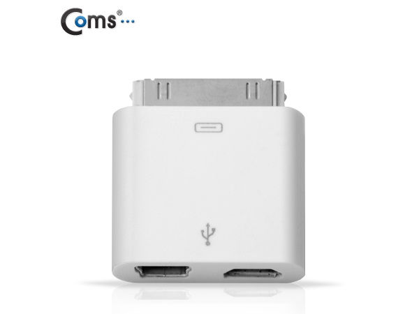 디바이스마트,컴퓨터/모바일/가전 > 스마트폰/스마트기기 > 케이블/젠더 > 애플 케이블/젠더/공유기,Coms,아이폰 변환젠더(Mini 5P+Micro B F) [NA257],