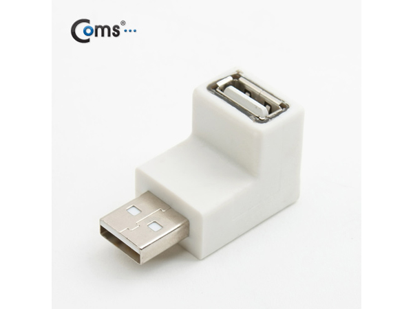USB 젠더 - 연장(M/F), 꺾임형/하향 90도 [NA246]