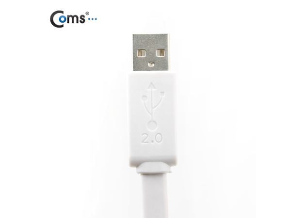 디바이스마트,케이블/전선 > USB 케이블 > 연장케이블(MF) > USB 2.0 A타입 연장케이블,Coms,USB 케이블(일반/연장), 1.5M/Flat형/화이트 [NA238],USB2.0 연장 케이블 / AM-AF / 1.5M