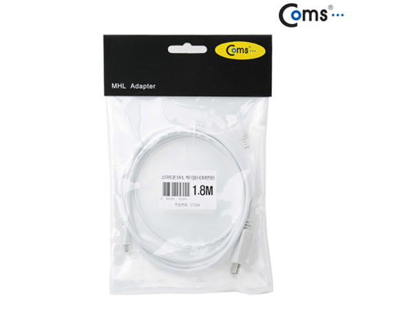 디바이스마트,컴퓨터/모바일/가전 > 스마트폰/스마트기기 > 케이블/젠더 > 애플 케이블/젠더/공유기,Coms,스마트폰 MHL 케이블, HDMI변환 [길이선택],MHL 지원 스마트폰용 고화질 HDMI변환 출력 케이블