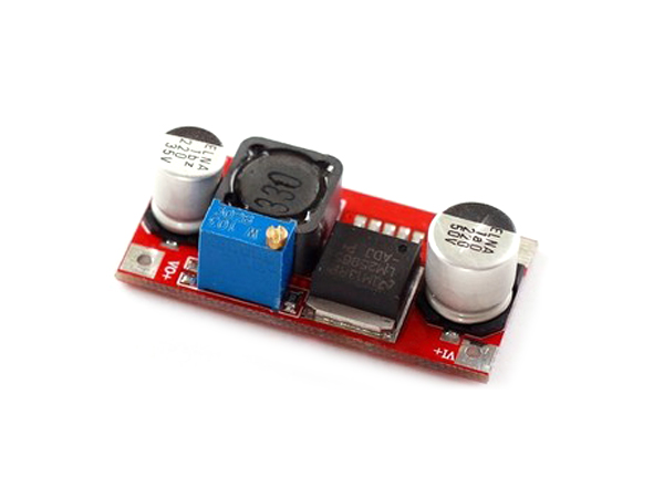 디바이스마트,전원/파워/배터리 > DC-DC 컨버터 모듈 > 강하형 모듈(외장) > 비절연 스위칭 모듈,JK전자,LM2596 강하형  DC/DC 변환 모듈,외장형 / 가변출력전압 / 가변방식 : 트리머 / 1ch 출력 / 강하형 비절연 스위칭 컨버터 / 입력전압 : 4V~40V / 출력전압 : V / 출력전류 : 2A / 변환효율 : 최대 92% / 입력단자 : 스루홀 / 출력단자 : 스루홀 / 패키지 : PCB