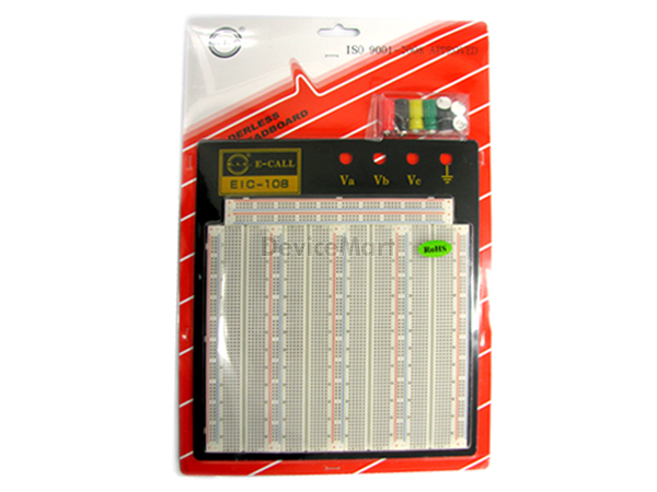 디바이스마트,커넥터/PCB > PCB기판/관련상품 > 브레드보드,E-CALL,브레드보드 EIC-108,Metal plate 240x210x1.2mm / Board 184.4x190x8.5mm