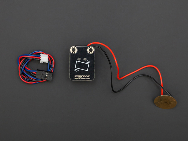 디바이스마트,MCU보드/전자키트 > 센서모듈 > 기울기/진동/충격/터치 > 충격/충돌/진동센서,DFROBOT,세라믹 진동 센서 [DFR0052],진동의 강도와 propotional있는 측정 출력 전압 변화를 확인할 수 있는 센서. 측정범위 6.5±0.7KHz