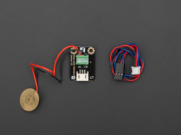 디바이스마트,MCU보드/전자키트 > 센서모듈 > 기울기/진동/충격/터치 > 충격/충돌/진동센서,DFROBOT,세라믹 진동 센서 [DFR0052],진동의 강도와 propotional있는 측정 출력 전압 변화를 확인할 수 있는 센서. 측정범위 6.5±0.7KHz