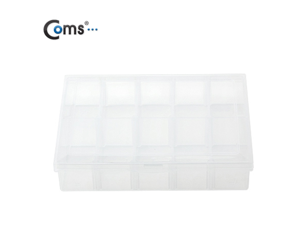 디바이스마트,공구함/작업대/엔클로저 > 공구함/부품함 > 다용도정리함(케이스),Coms,다용도 PVC 수납함 EKB-203 [IT180],10분배 / 13.5cmX10cmX3cm