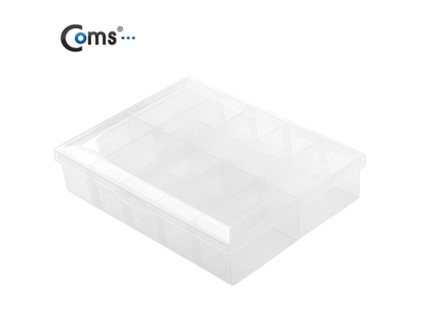 디바이스마트,공구함/작업대/엔클로저 > 공구함/부품함 > 다용도정리함(케이스),Coms,다용도 PVC 수납함 EKB-203 [IT180],10분배 / 13.5cmX10cmX3cm