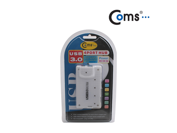 USB 허브 3.0, (4P/전원) [U0673]