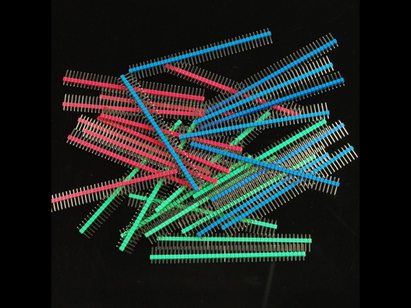 디바이스마트,커넥터/PCB > 핀헤더/IC 소켓 > 핀헤더 > 2.54mm pitch 핀헤더,DFROBOT,컬러 핀헤더 Single 1x40Pin Straight(2.54mm) 10pcs [FIT0084],핀헤더 / 스트레이트 타입 / DIP 타입 / 2.54mm pitch / 1열 / 40pin  / Red, Yellow, Blue, Green 옵션 선택 / 10개 단위 판매 / 재고소진시 납기 1주