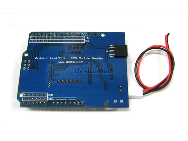 디바이스마트,오픈소스/코딩교육 > 아두이노 > 아두이노 호환보드,EM Tech,E2sKit-Uno (ATmega328P with 우노 Bootloader + 이더넷시리얼 Module Headers),E2sKit-Uno보드는 아두이노 기본 모델인 Uno제품의 메인 MCU인 ATmega328P(with Uno Bootloader)를 장착한 보드로 AduKit-USB2Serial보드와 연결해서 아두이노 프로그램으로 작성한 스케치를 업로드 시킬 수 있다.