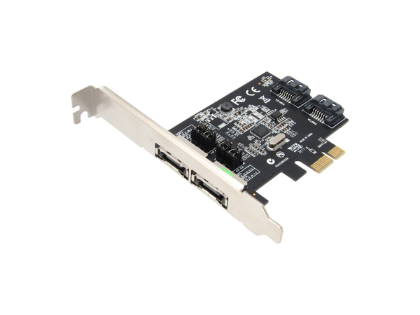 디바이스마트,컴퓨터/모바일/가전 > 네트워크/케이블/컨버터/IOT > 컨트롤러/확장카드 > SATA 확장카드,NETMATE,SATA3(eSATA) 2포트 PCI Express 카드(Asmedia)(슬림PC겸용) A-480,SATA3 PCI Express Card 