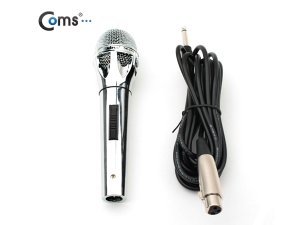 디바이스마트,컴퓨터/모바일/가전 > 음향ㆍ영상ㆍ카메라 > 마이크 > 유선마이크,Coms,Coms 마이크(MP-390S), 6.3mm/Silver, 다이나믹형 [MP462], 6.3mm/Silver, 다이나믹형