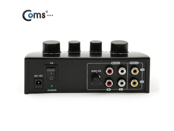 디바이스마트,컴퓨터/모바일/가전 > 음향ㆍ영상ㆍ카메라 > 마이크 > 마이크용품,Coms,마이크 믹서/사운드 믹서 [MP465],에코기능 / 입력 음성 신호를 서로 믹스하여 출력하는 소형 오디오 믹서