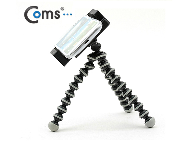 디바이스마트,컴퓨터/모바일/가전 > 스마트폰/스마트기기 > 모바일 주변기기 > 거치대,Coms,삼각대(관절형/스마트폰용) [IT509],거치대포함 / 평지,바위등 불규칙한 지형에도 관절 다리를 이용하여 설치 가능