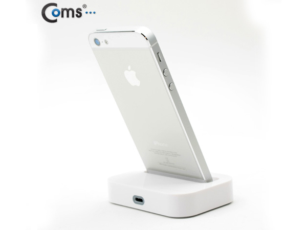 디바이스마트,컴퓨터/모바일/가전 > 스마트폰/스마트기기 > 모바일 주변기기 > 거치대,Coms,아이폰5 도킹스테이션 White [IT513] ,데이터+충전을 동시에 지원하는 Smart Desk Dock