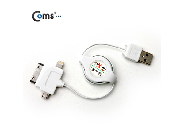 디바이스마트,컴퓨터/모바일/가전 > 스마트폰/스마트기기 > 케이블/젠더 > 애플 전용 케이블,Coms,아이폰 자동감김 케이블 [SP518],아이폰5/갤럭시 시리즈/옵티머스 시리즈/베가 시리즈 등 스마트폰 사용 가능 (MicroB/애플8P/30P )