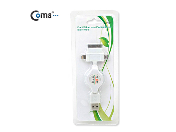 디바이스마트,컴퓨터/모바일/가전 > 스마트폰/스마트기기 > 케이블/젠더 > 애플 전용 케이블,Coms,아이폰 자동감김 케이블 [SP518],아이폰5/갤럭시 시리즈/옵티머스 시리즈/베가 시리즈 등 스마트폰 사용 가능 (MicroB/애플8P/30P )