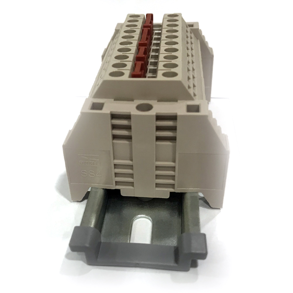 디바이스마트,커넥터/PCB > 터미널블럭 > DINKLE (Rail 산업용) > 4㎟ mini series,,DK4N SC [SET1] 회로보호 배전용 단자대 키트,DK4N 베이지컬러 10pcs DIN Rail Terminal Blocks, 10-22 AWG, 4mm², 30 Amp, 600 Volt