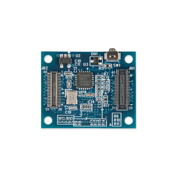 디바이스마트,MCU보드/전자키트 > 프로세서/개발보드 > ARM > Cortex-M4,에스디티 주식회사,SDT64B,20*25mm 사이즈의 Ethernet 기능이 탑재된, 고성능 MCU 보드