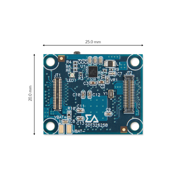 디바이스마트,MCU보드/전자키트 > 프로세서/개발보드 > ARM > Cortex-M4,에스디티 주식회사,SDT32625B,20*25mm 사이즈의 배터리 구동이 가능한 고성능 MCU보드