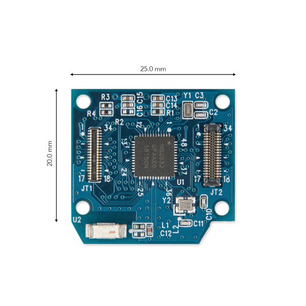 디바이스마트,MCU보드/전자키트 > 프로세서/개발보드 > ARM > Cortex-M4,에스디티 주식회사,SDT52832B,20*25mm 사이즈의 BLE 5.0기능이 탑재된 고성능 MCU보드