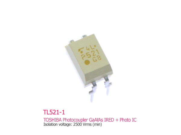 디바이스마트,센서 > 광센서 > 포토 커플러/인터럽터,TOSHIBA,TLP521-1,도시바 포토커플러, Optocoupler DC-IN 1-CH Transistor DC-OUT 4-Pin PDIP