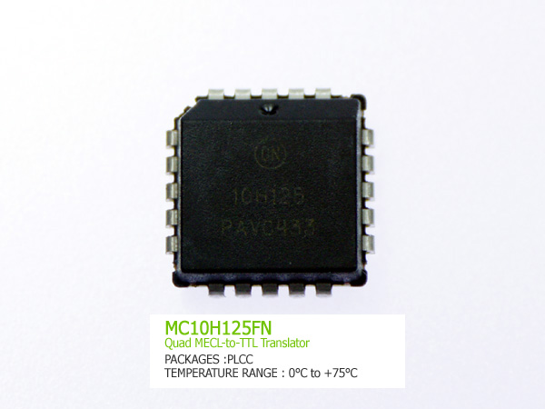 디바이스마트,반도체/전자부품 > 인터페이스 IC > 드라이버/수신기/트랜시버,,MC10H125FN,Quad MECL-to-TTL Translator. 20-PLCC