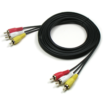 RCA 3선 케이블 3M (영상/음성) [AV0343]