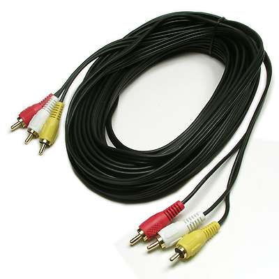 RCA 3선 케이블 10M (영상/음성) [AV0345]