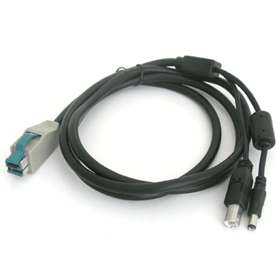 Powered USB 12V / USB B(M) + DC5.5 케이블 1.5m [VU085]