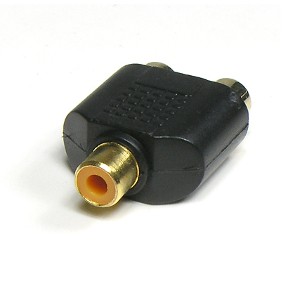 디바이스마트,케이블/전선 > 영상/음향 케이블 > 스테레오/RCA 케이블,Coms,RCA Y형 젠더 - F/2F 타입 [G9022],RCA Y형 변환 젠더 / RCA FEMALE - FEMALE x 2