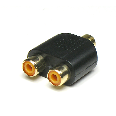 디바이스마트,케이블/전선 > 영상/음향 케이블 > 스테레오/RCA 케이블,Coms,RCA Y형 젠더 - F/2F 타입 [G9022],RCA Y형 변환 젠더 / RCA FEMALE - FEMALE x 2