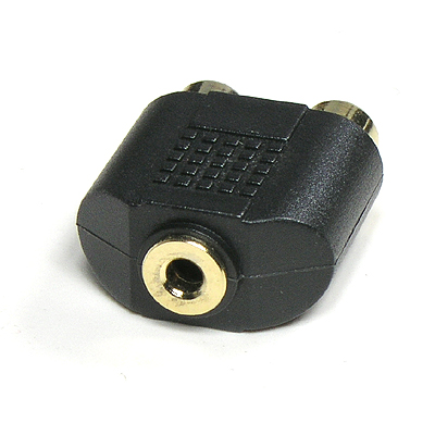 디바이스마트,케이블/전선 > 영상/음향 케이블 > 스테레오/RCA 케이블,Coms,스테레오 젠더 Y형(3.5 F/RCA F*2) [BG317],스테레오 변환 젠더 / 스테레오 3.5mm FEMALE - RCA FEMALE x 2