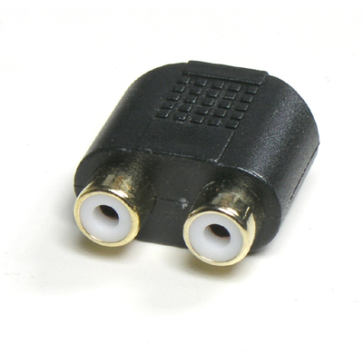 디바이스마트,케이블/전선 > 영상/음향 케이블 > 스테레오/RCA 케이블,Coms,스테레오 젠더 Y형(3.5 F/RCA F*2) [BG317],스테레오 변환 젠더 / 스테레오 3.5mm FEMALE - RCA FEMALE x 2