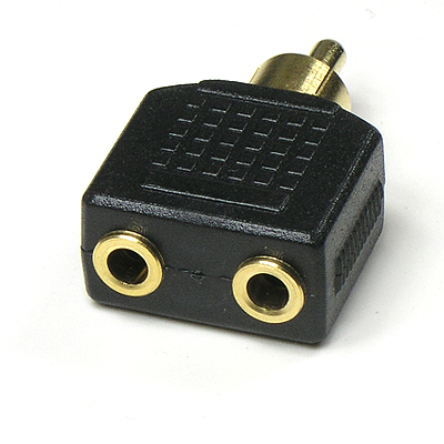 디바이스마트,케이블/전선 > 영상/음향 케이블 > 스테레오/RCA 케이블,Coms,RCA/모노 젠더 Y형 [모노3.5 F*2/RCA M] [G9369],스테레오 변환 젠더 / 스테레오 3.5mm FEMALE x 2 - RCA MALE