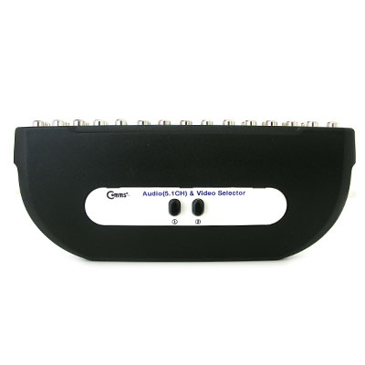 디바이스마트,컴퓨터/모바일/가전 > 네트워크/케이블/컨버터/IOT > KVM스위치/분배기/선택기 > 기타 선택기/분배기,Coms,A/V 수동 선택기-5.1CH용, 2:1 (콤포넌트/SVHS/5.1 사운드) [LC519],