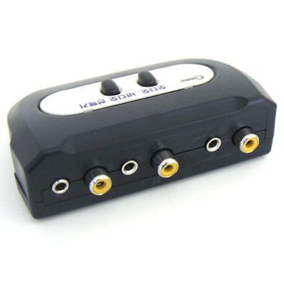 디바이스마트,컴퓨터/모바일/가전 > 네트워크/케이블/컨버터/IOT > KVM스위치/분배기/선택기 > 기타 선택기/분배기,Coms,A/V 수동 선택기 2:1 (1RCA/Stereo 신호) [LC087],